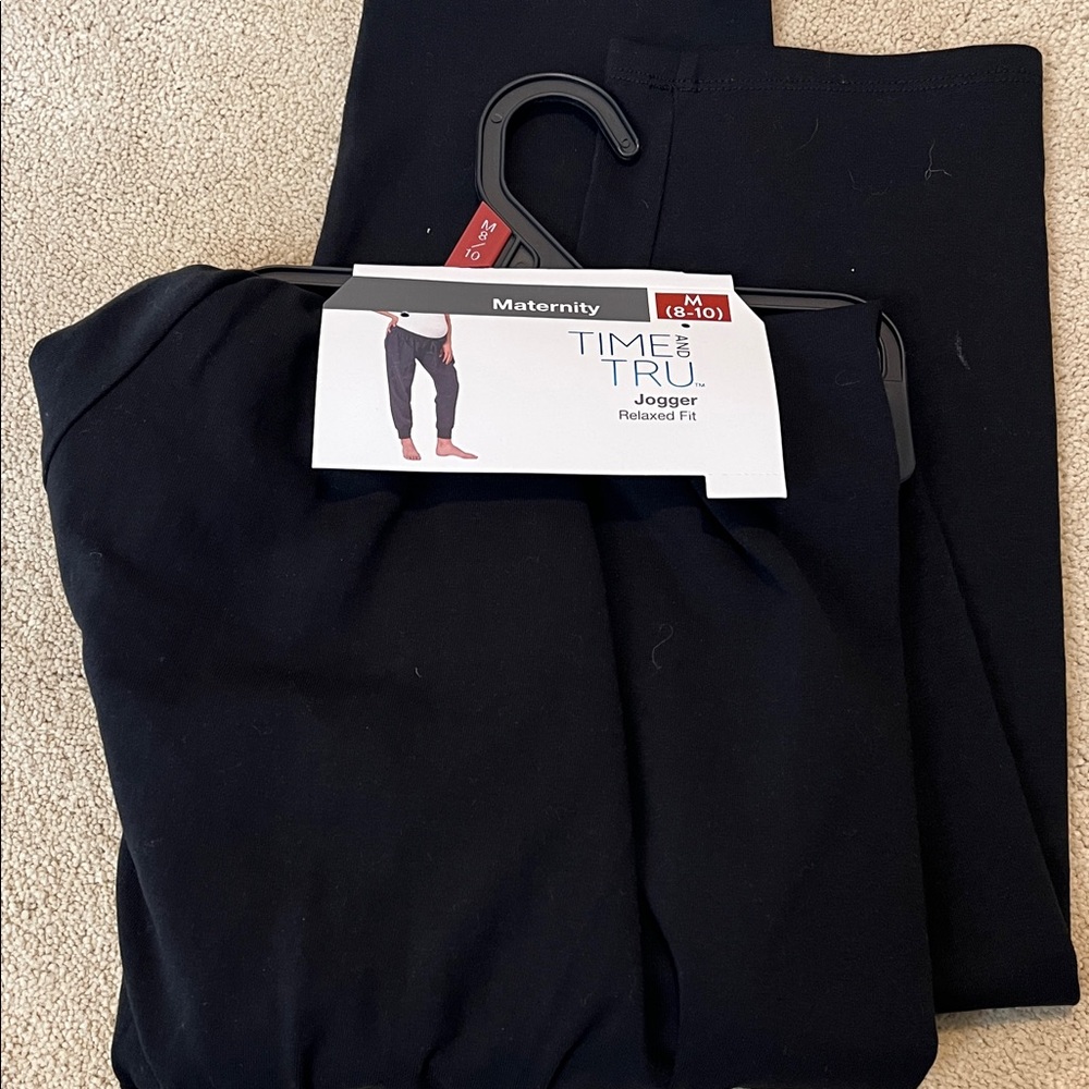 Time and Tru Black Jogger Pants - size M